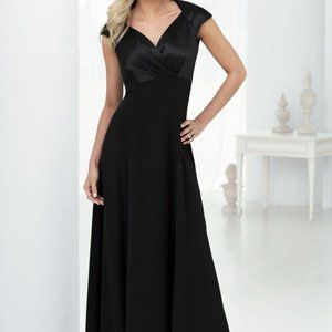 Long, black concert dress